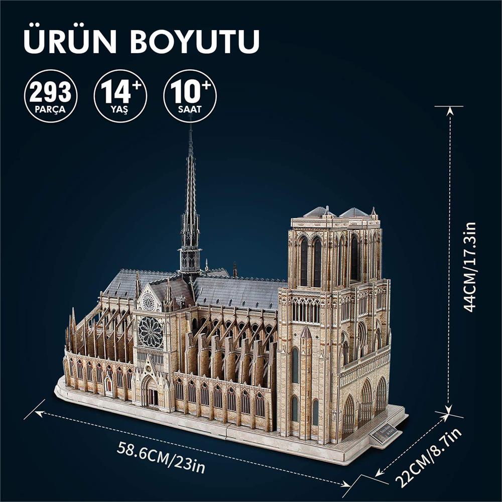 Cubic Fun Notre Dame de Paris 3D Puzzle