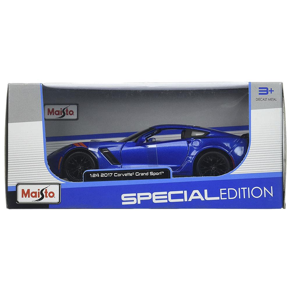 Maisto 1/24 2017 Model Corvette Grand Sport Mavi