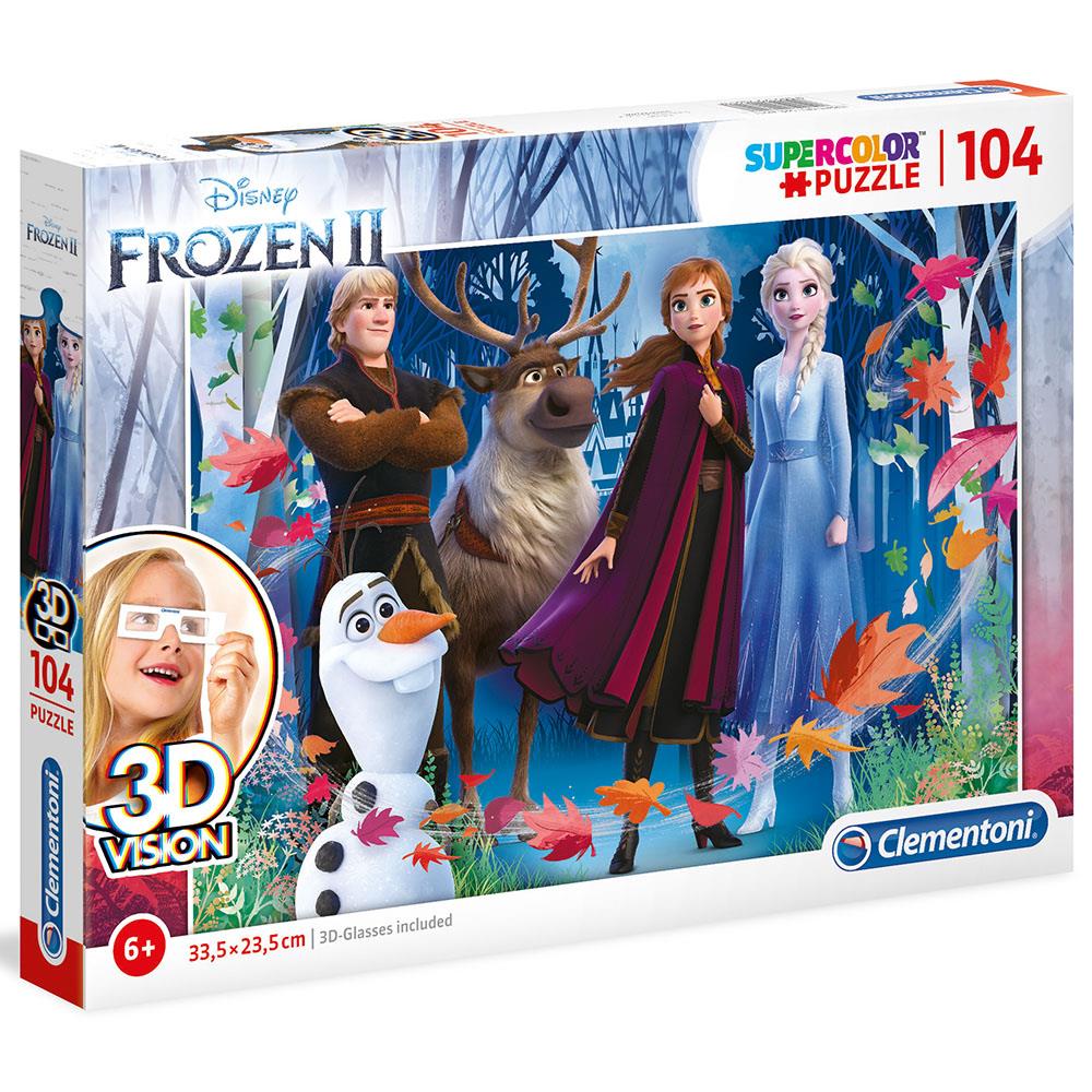 Clementoni 104 Parça Puzzle 3D Frozen 2