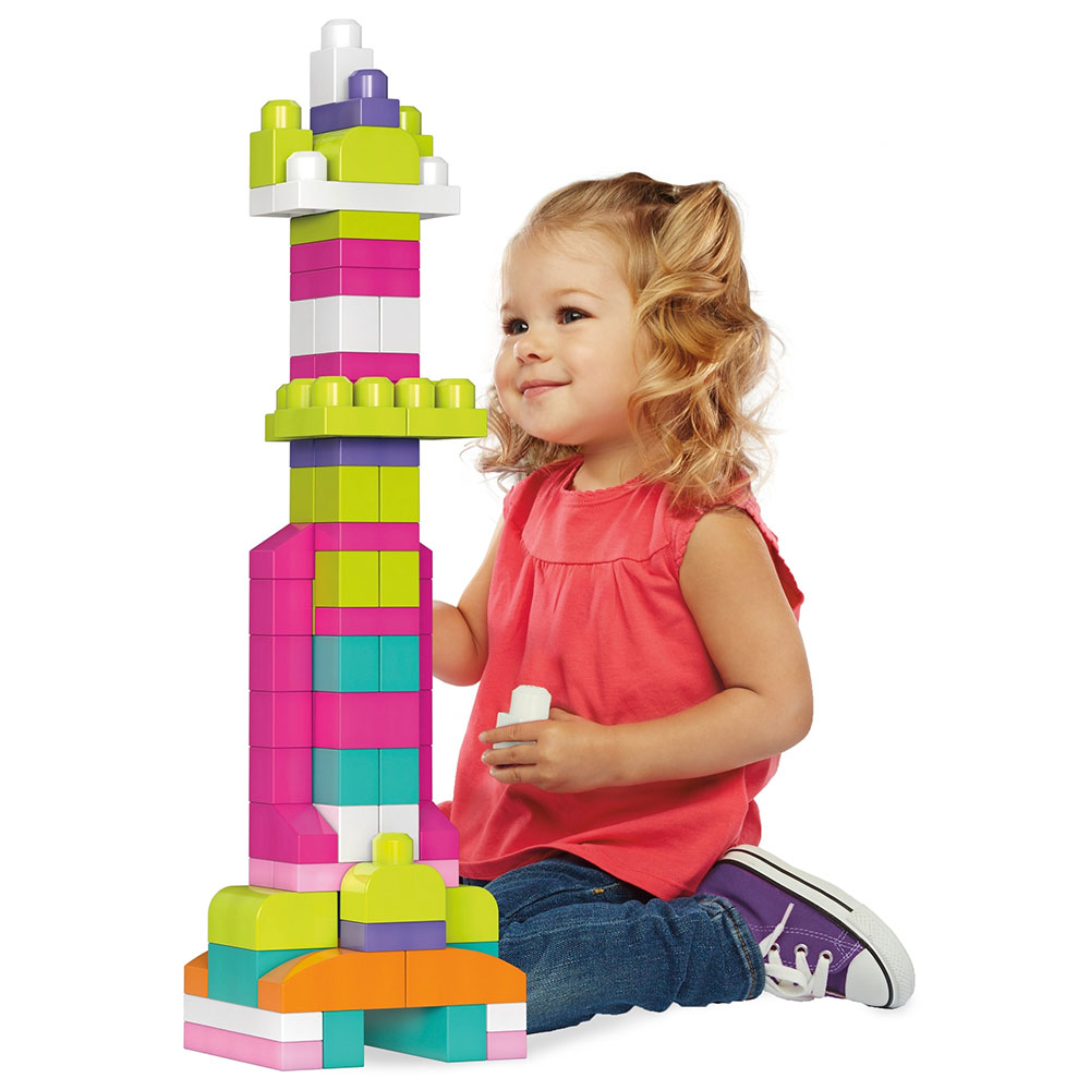 Mega Bloks 80'li Blok Torbaları Pembe