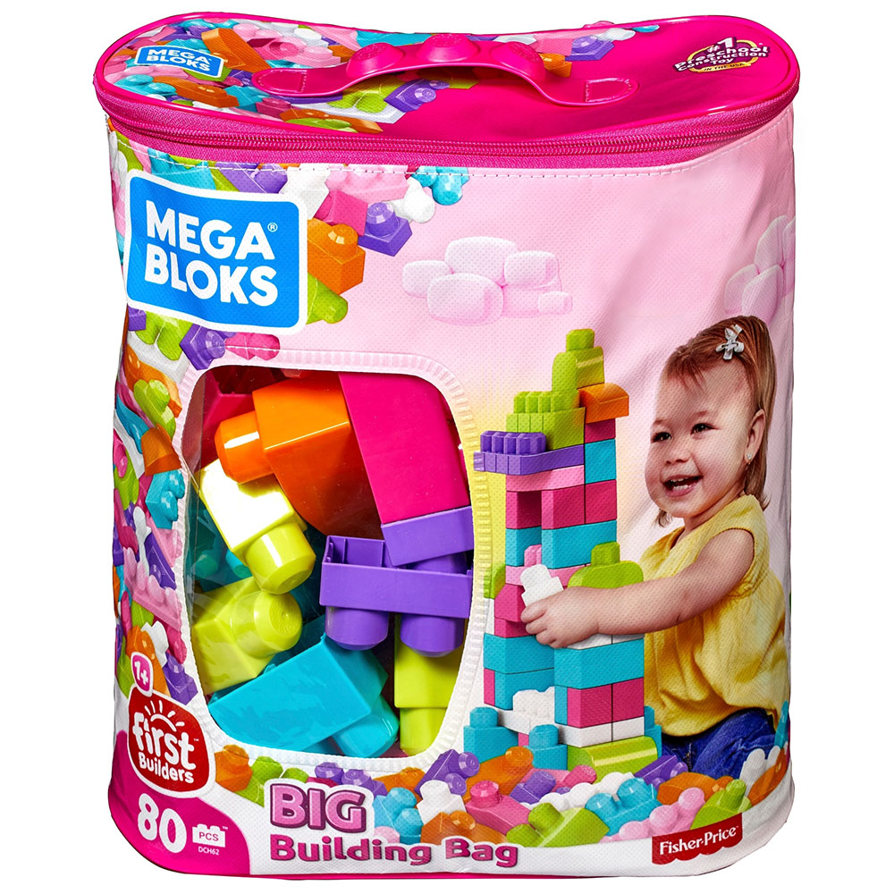 Mega Bloks 80'li Blok Torbaları Pembe