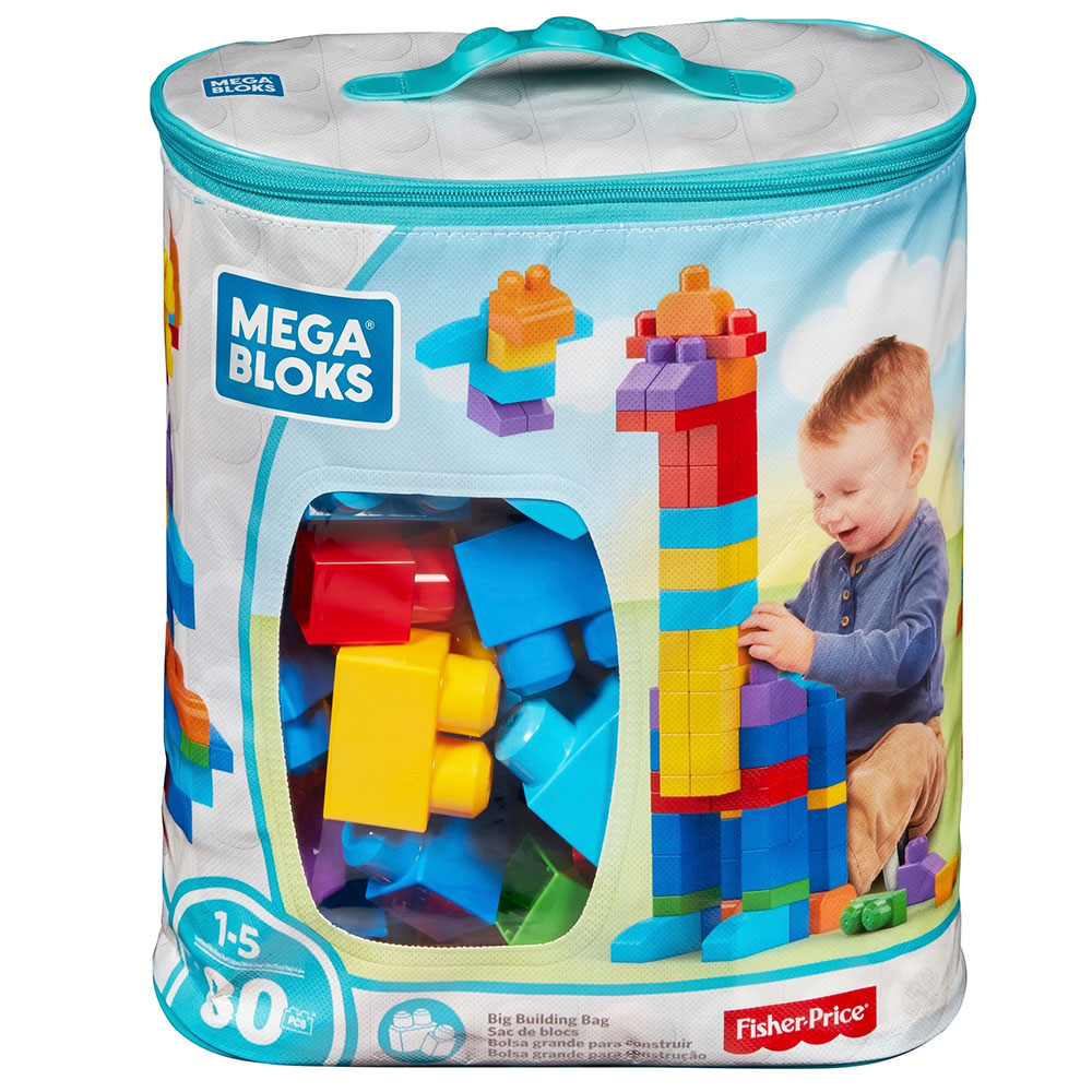 Mega Bloks 80'li Blok Torbaları Mavi
