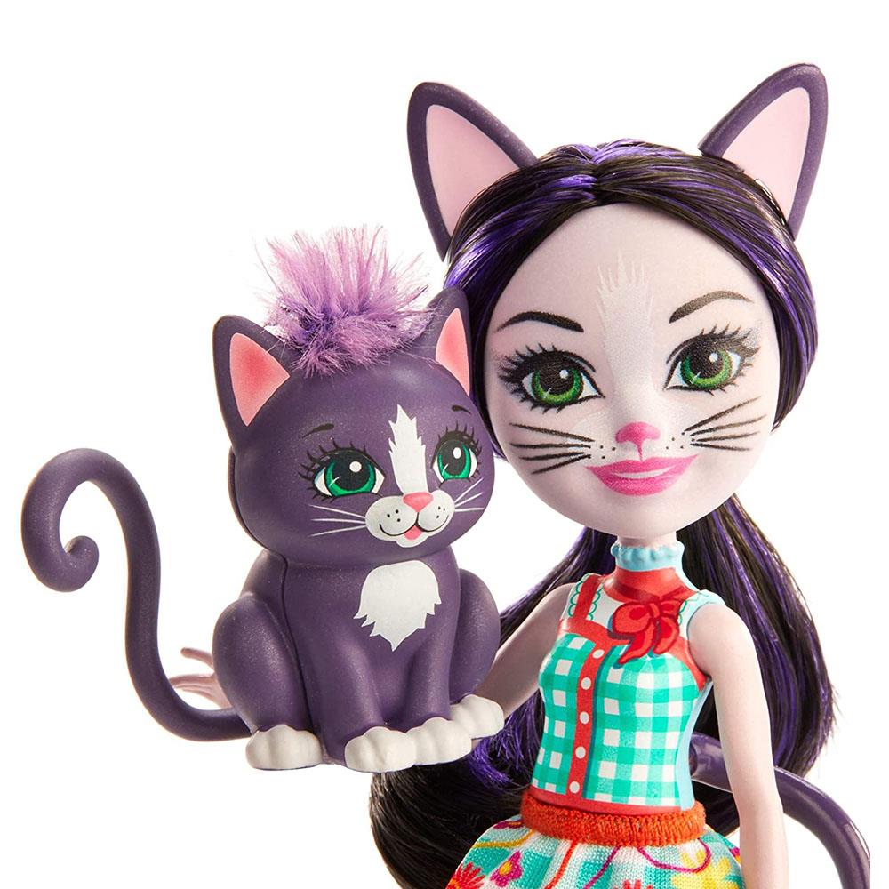 Enchantimals Popüler Karakter Bebekler - Ciesta Cat ve Climber