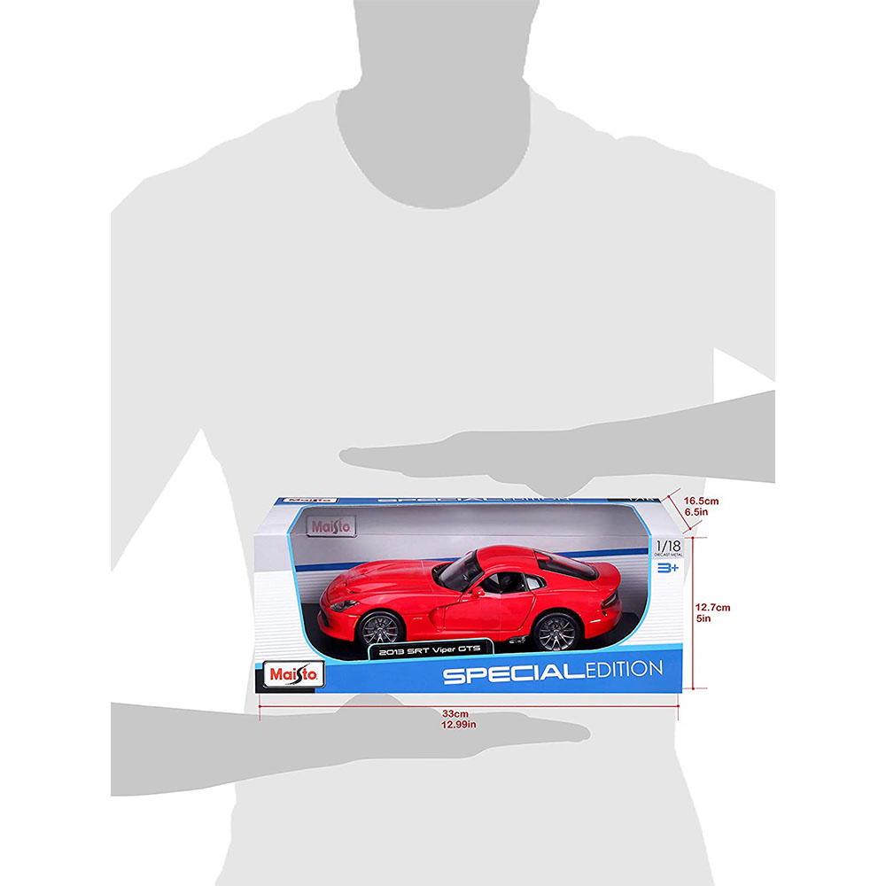 Maisto 2013 SRT Viper GTS 1:18 Model Araba Kırmızı