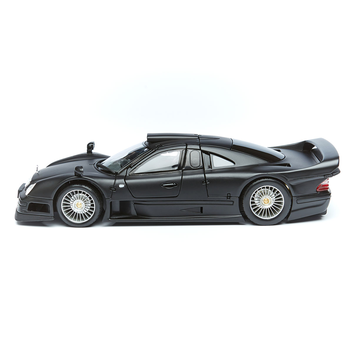 A collectible scale model Mercedes-Benz CLK GTR Street from Maisto