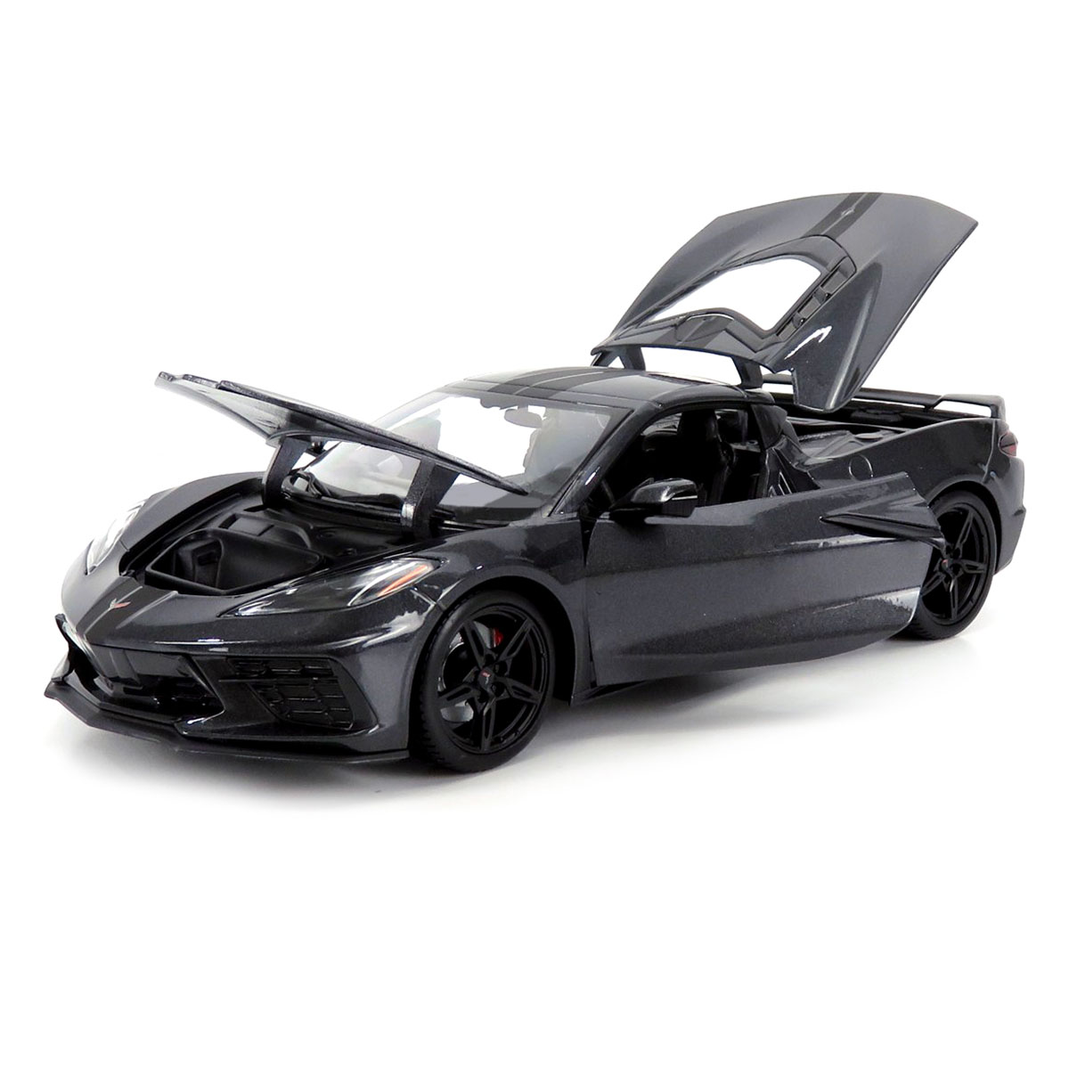 Maisto 1/18 2020 Chevrolet Corvette Stingray Model Araba Gri