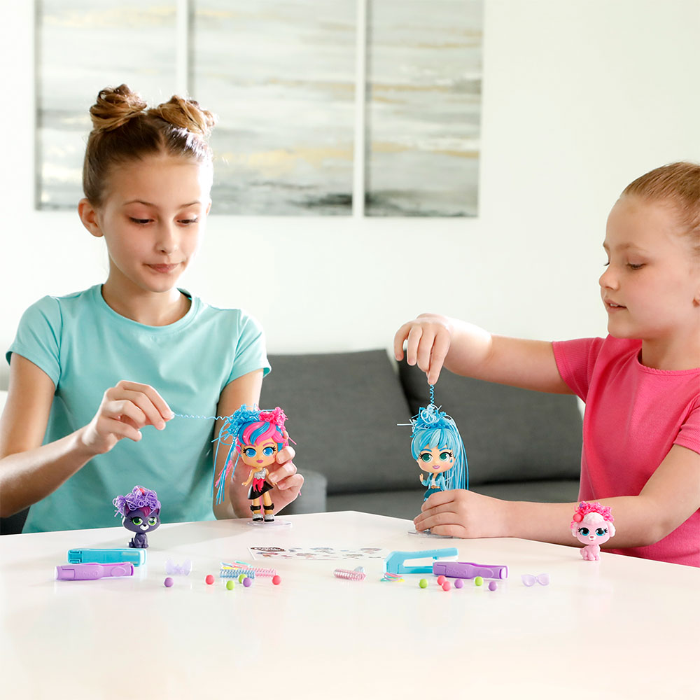 Silverlit Curli Girls Bebek ve Hayvan 2'li Set - Adeli ve Fiji