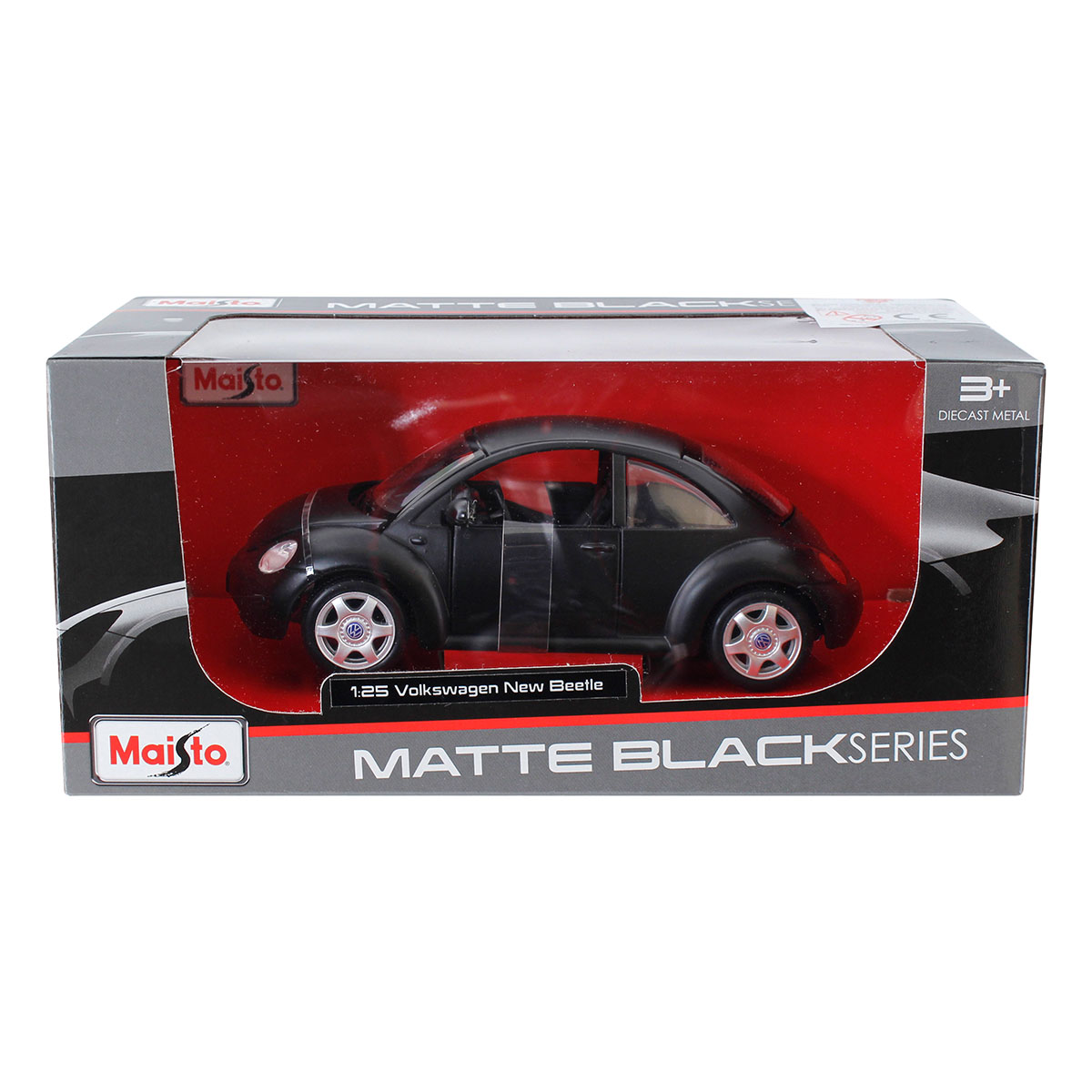 Maisto 1:25 Volkswagen New Beetle Matte Black