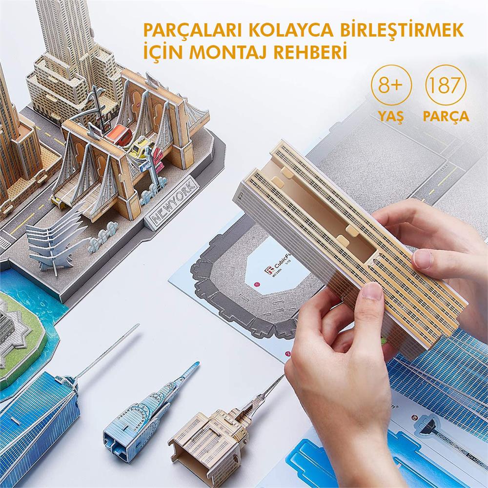 3D PuzzleCubic FunCUB/MC255H6944588202552Cubic Fun 3D Puzzle City