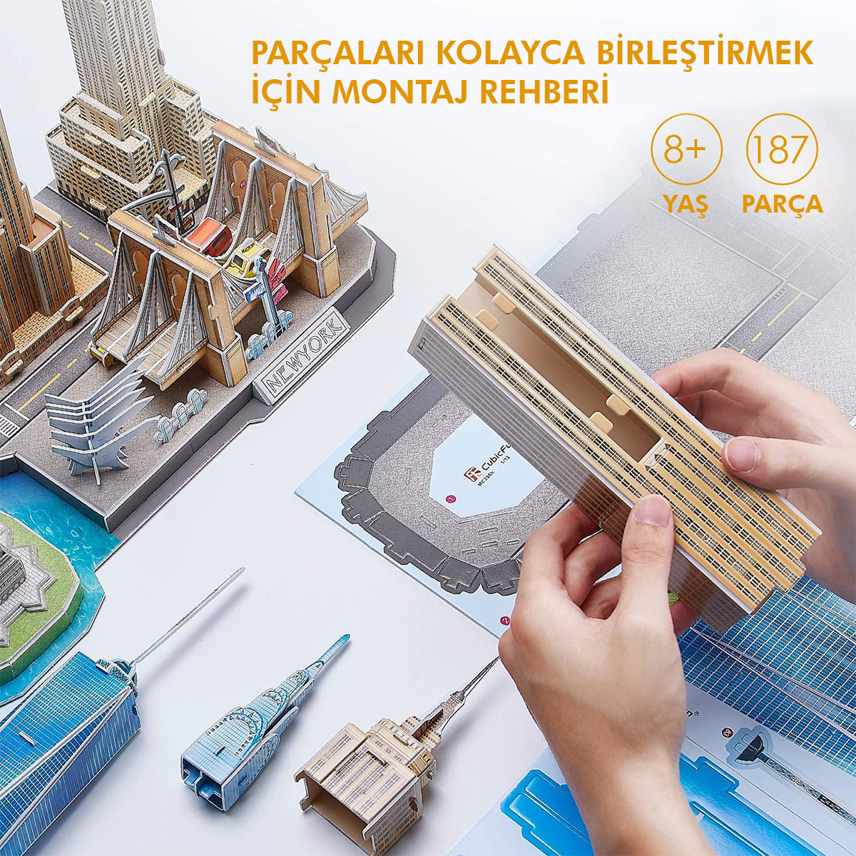 Cubic Fun 3D Puzzle City Line Serisi - New York City MC255h