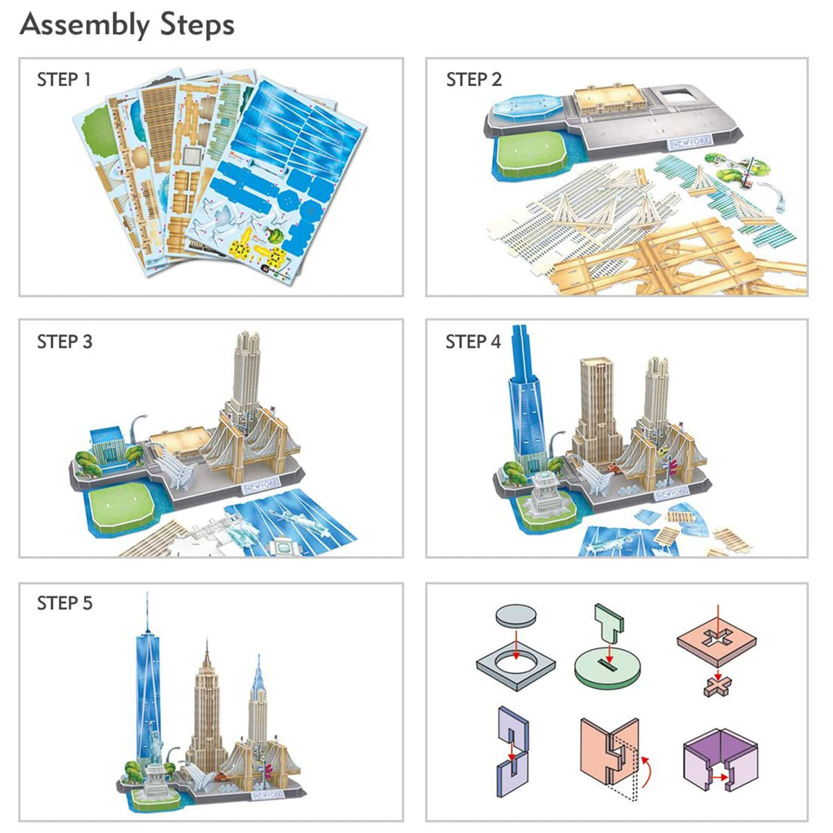 Cubic Fun 3D Puzzle City Line Serisi - New York City MC255h