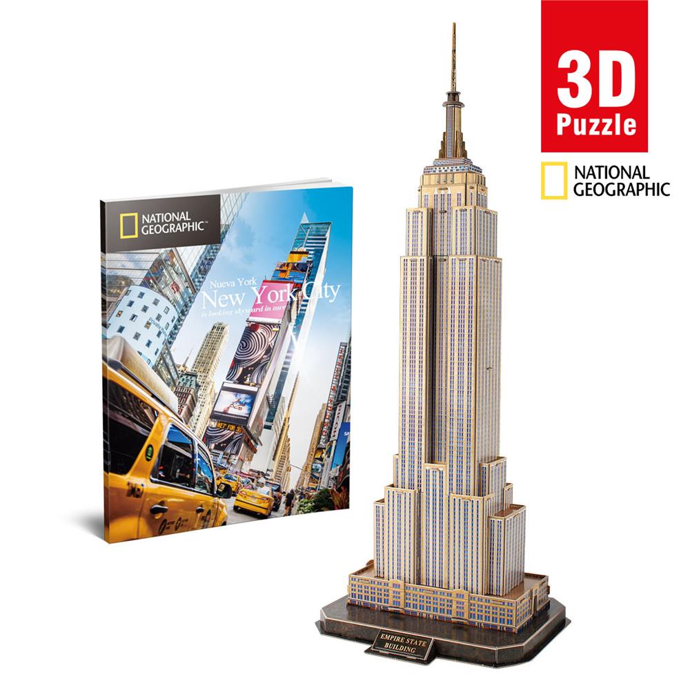 Cubic Fun National Geographic Serisi Empire State Binası 3D Puzzl