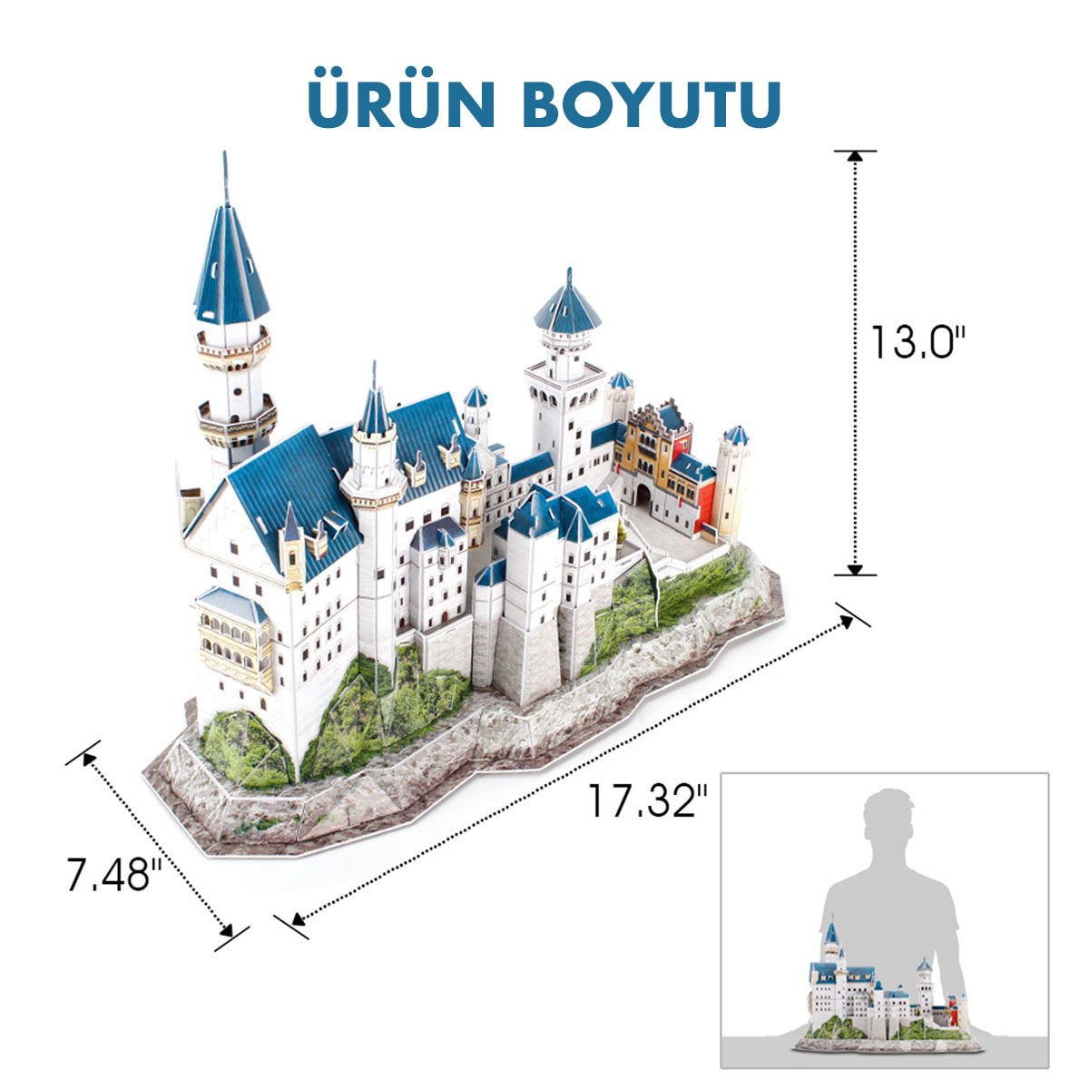 Cubic Fun National Geographic Serisi Neuschwanstein Kalesi 3D Puz