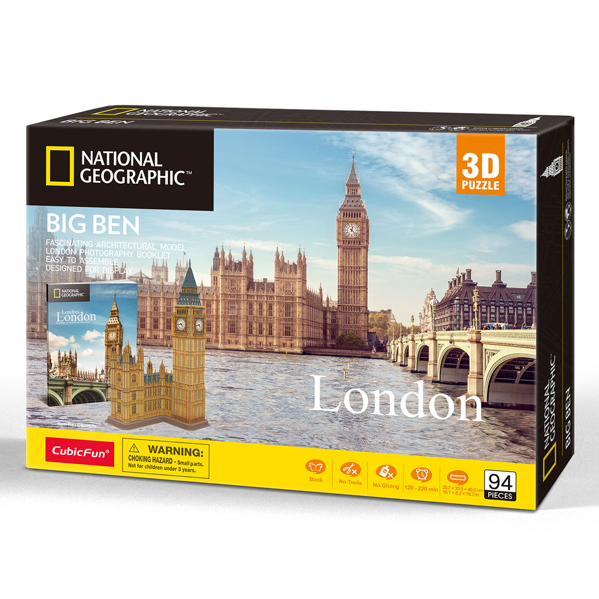 Cubic Fun National Geographic Serisi Big Ben 3D Puzzle