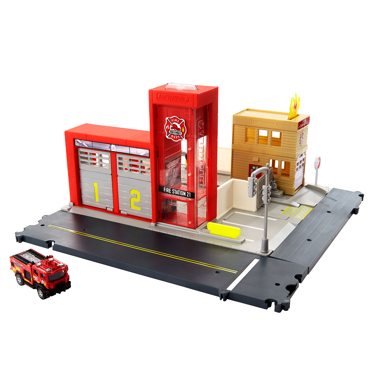 Matchbox Aksiyon Sürücüleri İtfaiye Kurtarma Ekibi Oyun Seti