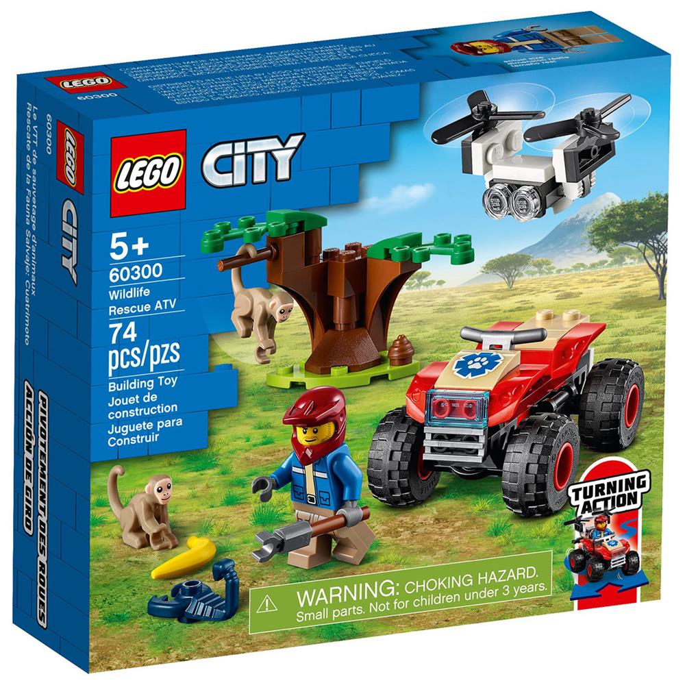 Lego City Stunt Vahşi Hayvan Kurtarma Atv’si