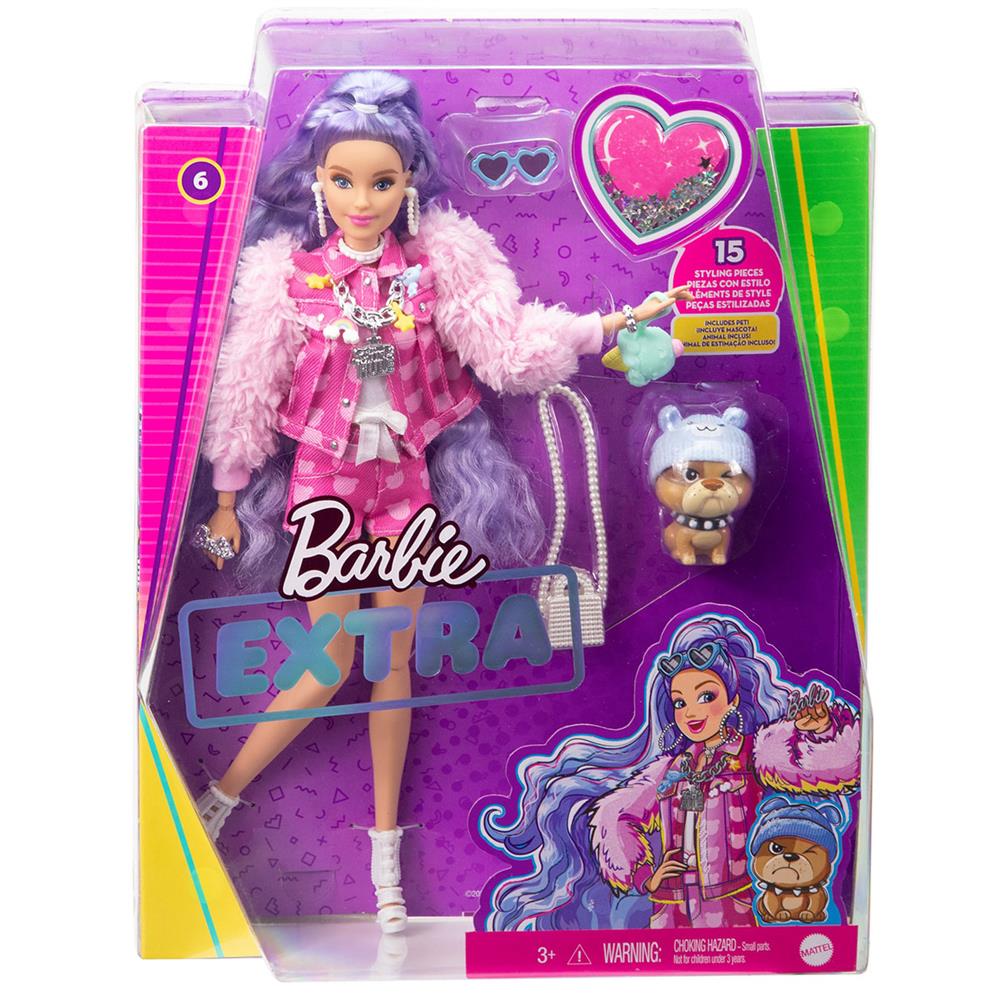 Figür BebeklerBarbieBRB/GXF08887961954999Barbie Extra - Mor Saçlı