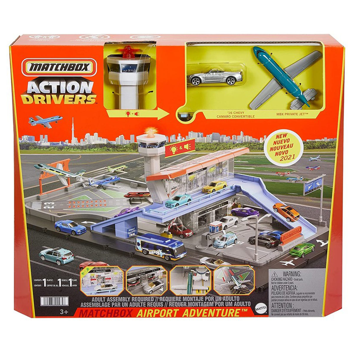 Matchbox Aksiyon Sürücüleri Havaalanı Macerası Oyun Seti