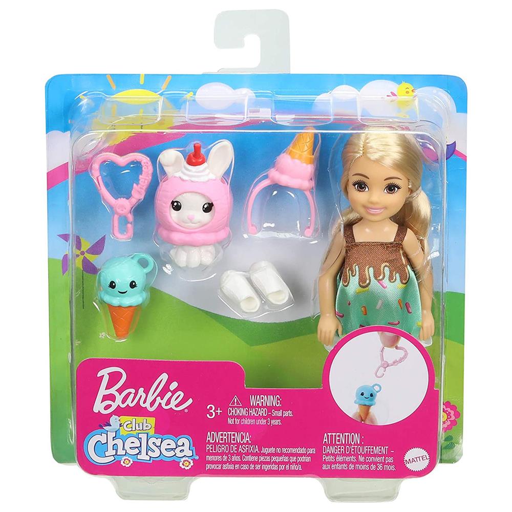 Barbie Kostümlü Chelsea ve Hayvacığı Oyun Setleri GHV72