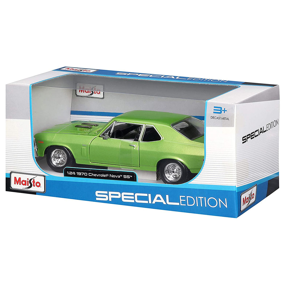 Maisto 1/24 1970 Model Chevrolet Nova SS Yeşil