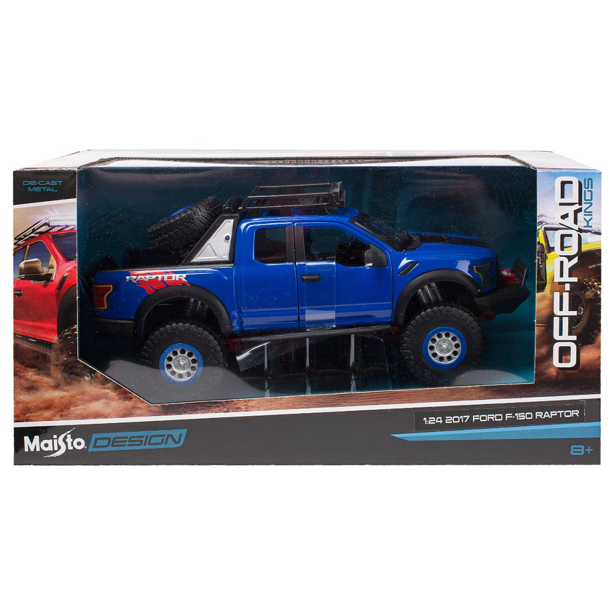 Maisto 1/24 2017 Model Ford F-150 Raptor Mavi