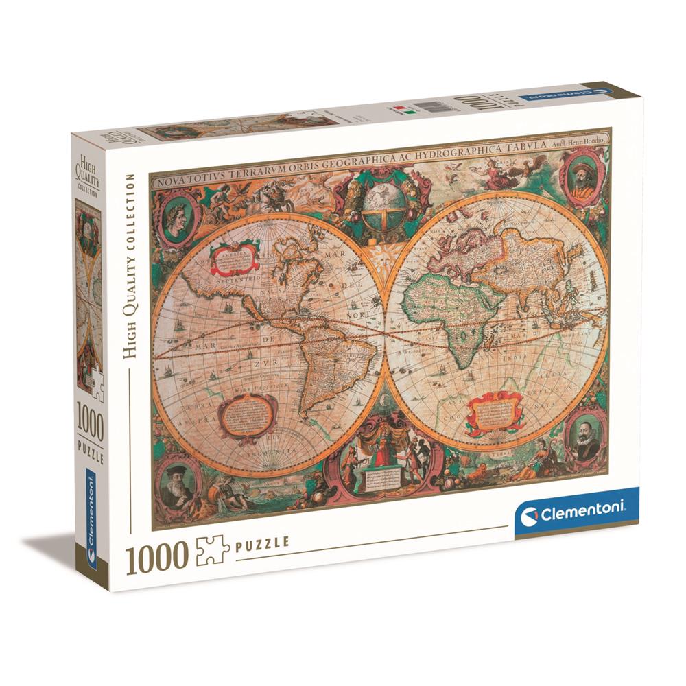 Clementoni 1000 Parça Yetişkin Puzzle Old Map