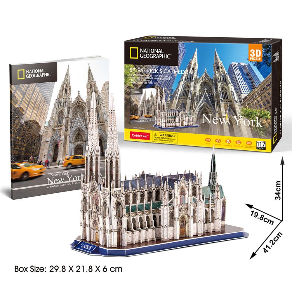 CubicFun National Geographic Saint Patrick Katedrali 3D Puzzle 11