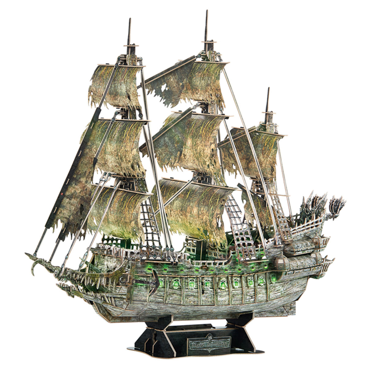 CubicFun Uçan Hollandalı Korsan Gemisi 3D Puzzle 360 Parça LED Iş