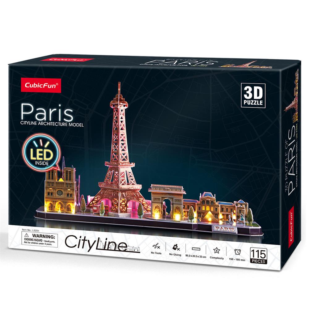 3D PuzzleCubic FunCUB/L525H6944588205256CubicFun Paris 3D Puzzle