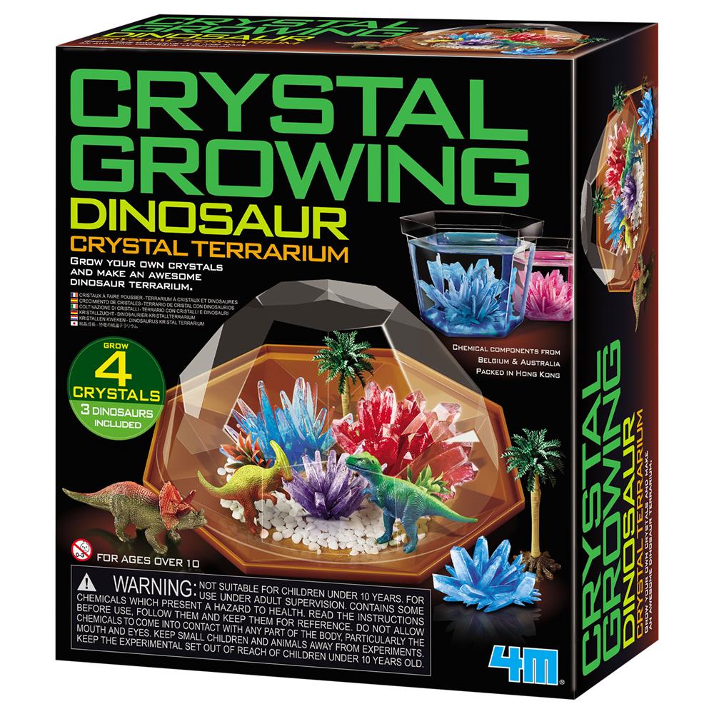 4M Sihirli Büyüyen Kristal - Dinozor Teraryum Seti