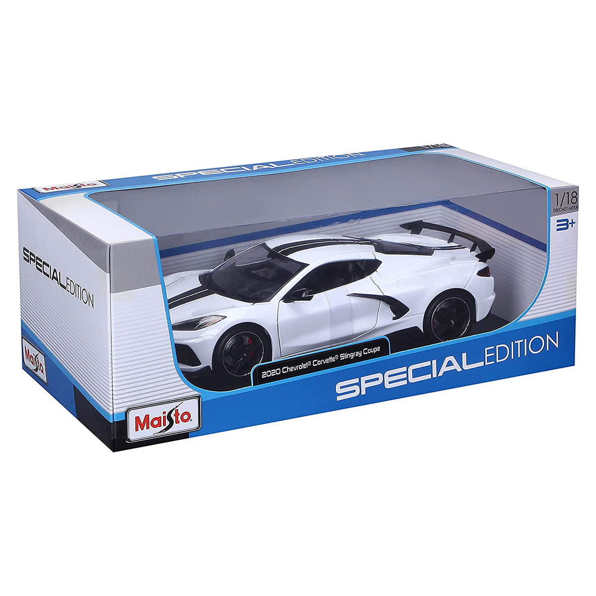 Maisto 1/24 2020 Chevrolet Corvette Stingray Coupe - Beyaz