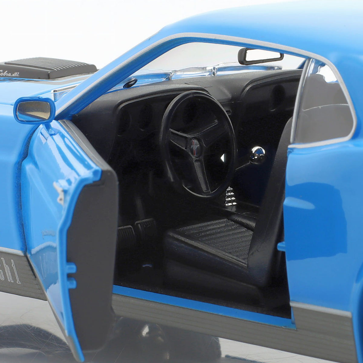 Maisto 1/18 1970 Ford Mustang Mach 1 - Mavi