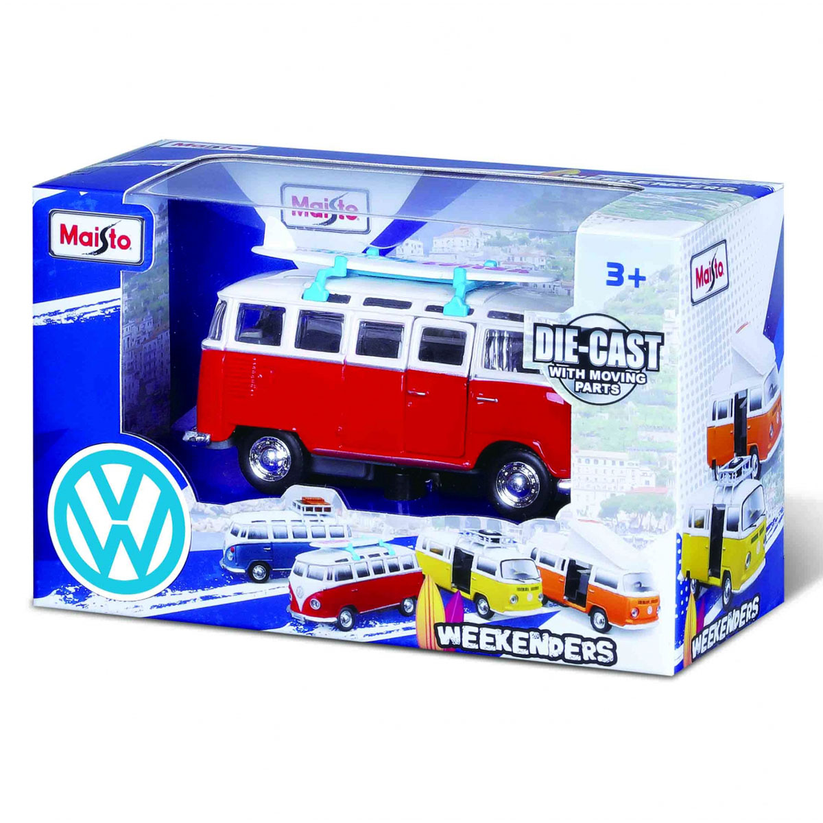 Maisto Weekenders Volkswagen Araçlar 10 cm - Kırmızı