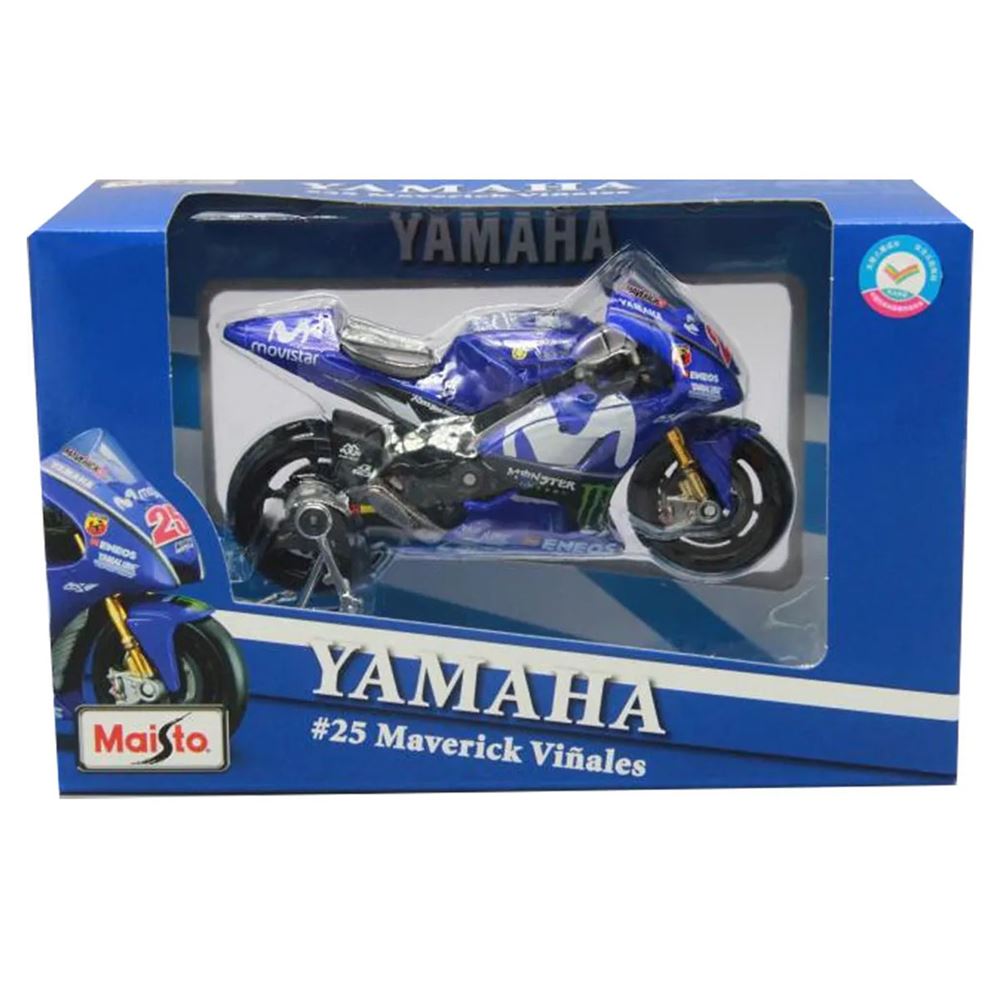 Maisto GP Racing 2018 Yamaha Movistar Motosiklet 1/18