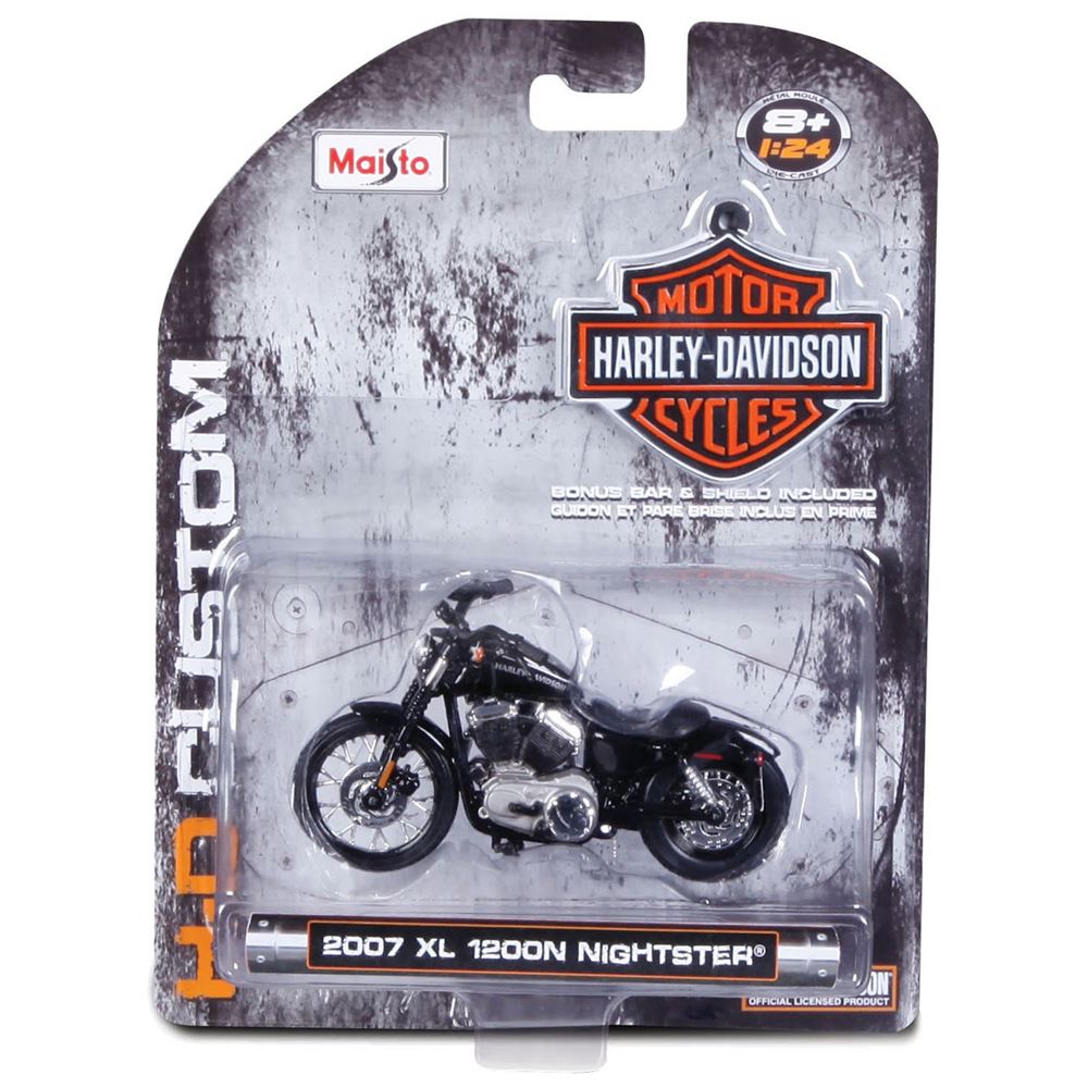 Maisto 1/24 Harley-Davidson 2007 XL 1200N Nightster Motosiklet
