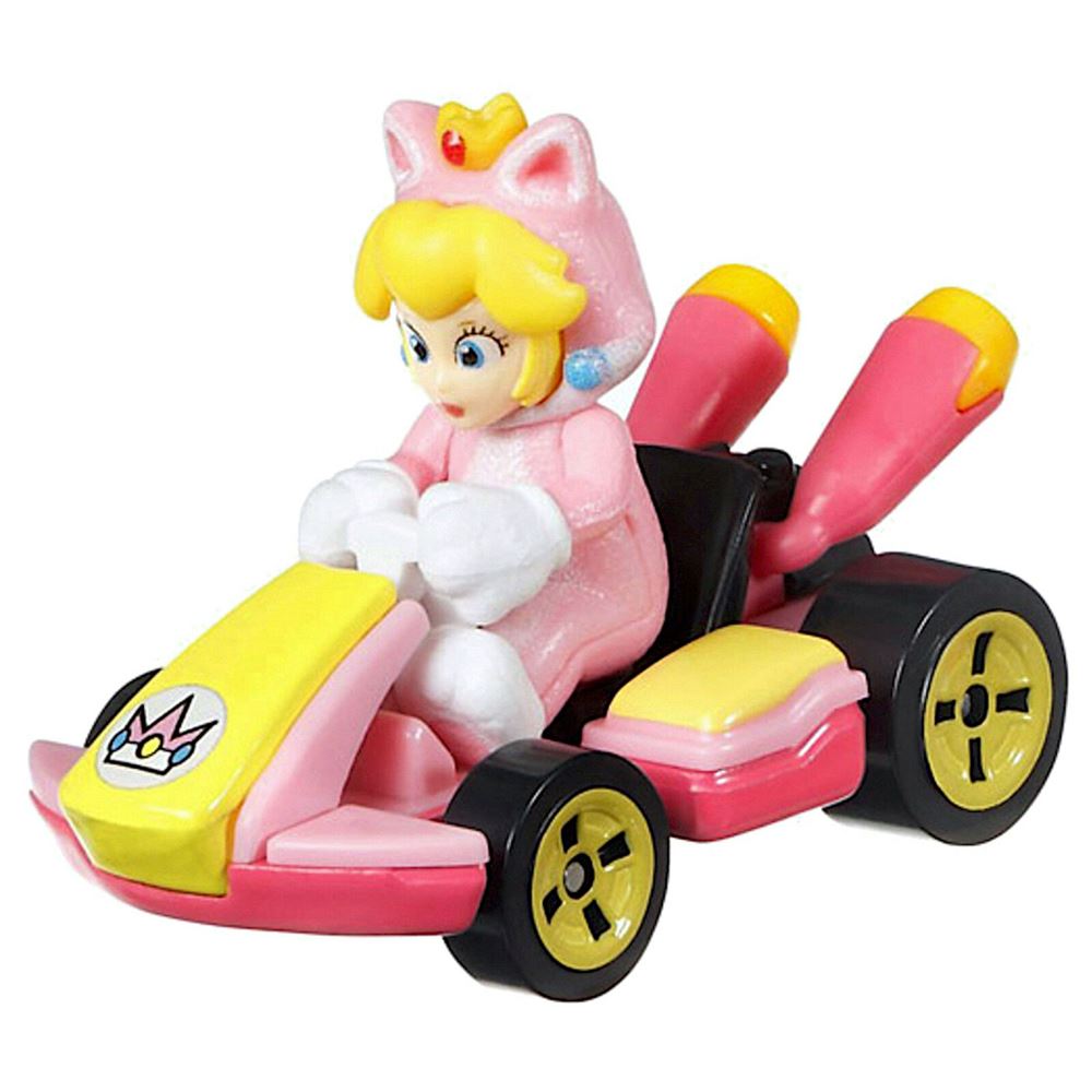 Hot Wheels Mario Kart Karakter Araçlar - Cat Peach
