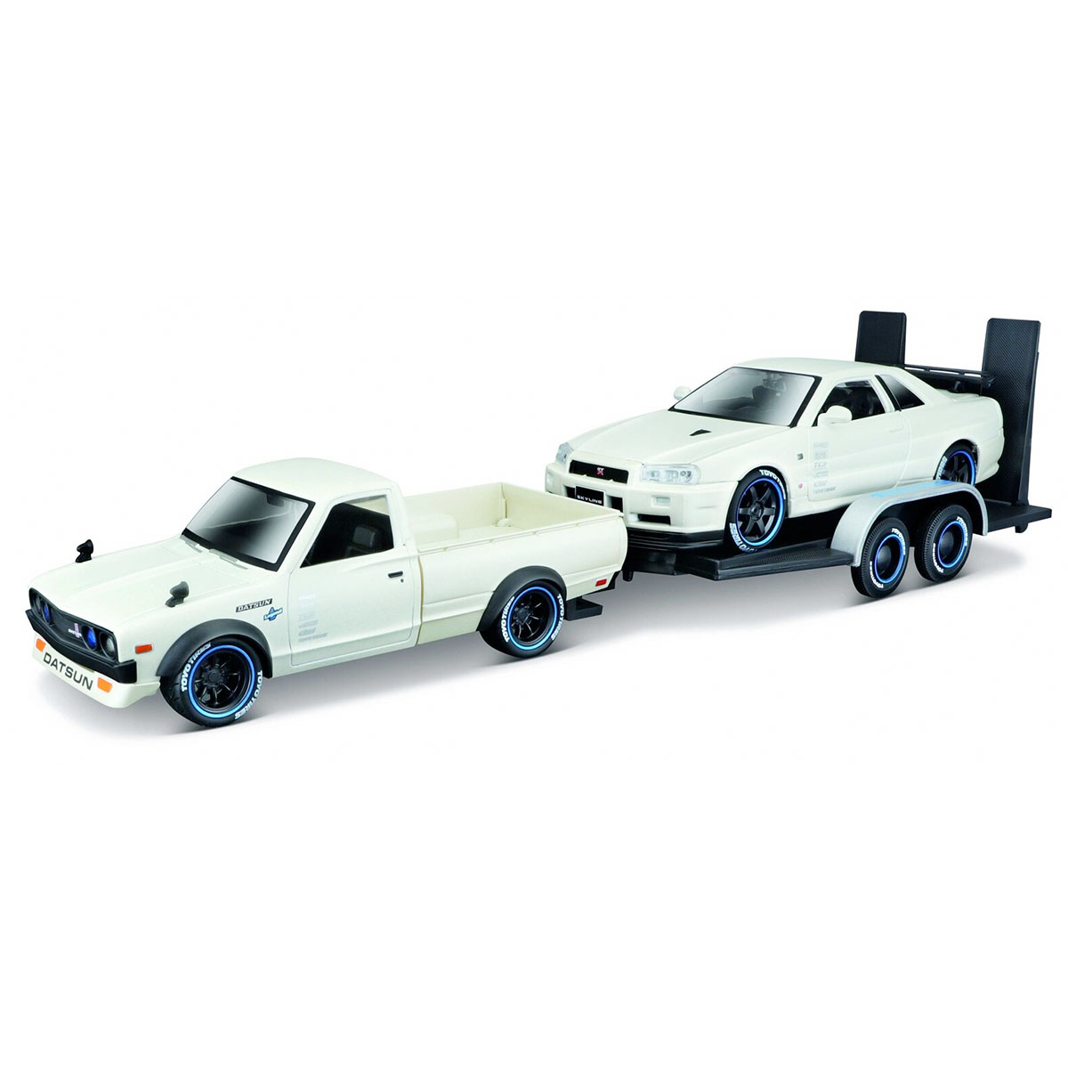 Maisto 1/24 1973 Datsun Pick-Up / Nissan Skyline R34 GT-R Model A