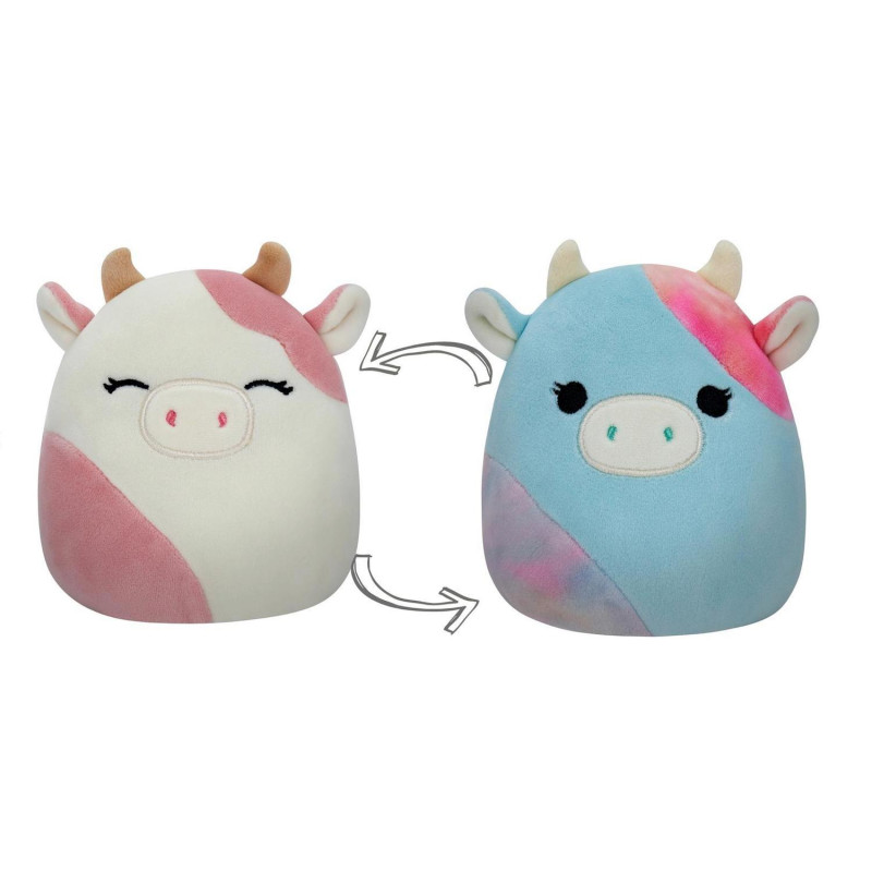 Squishmallow Pembe İnek Caedyn / Gökkuşağı İnek Caedia 13 cm