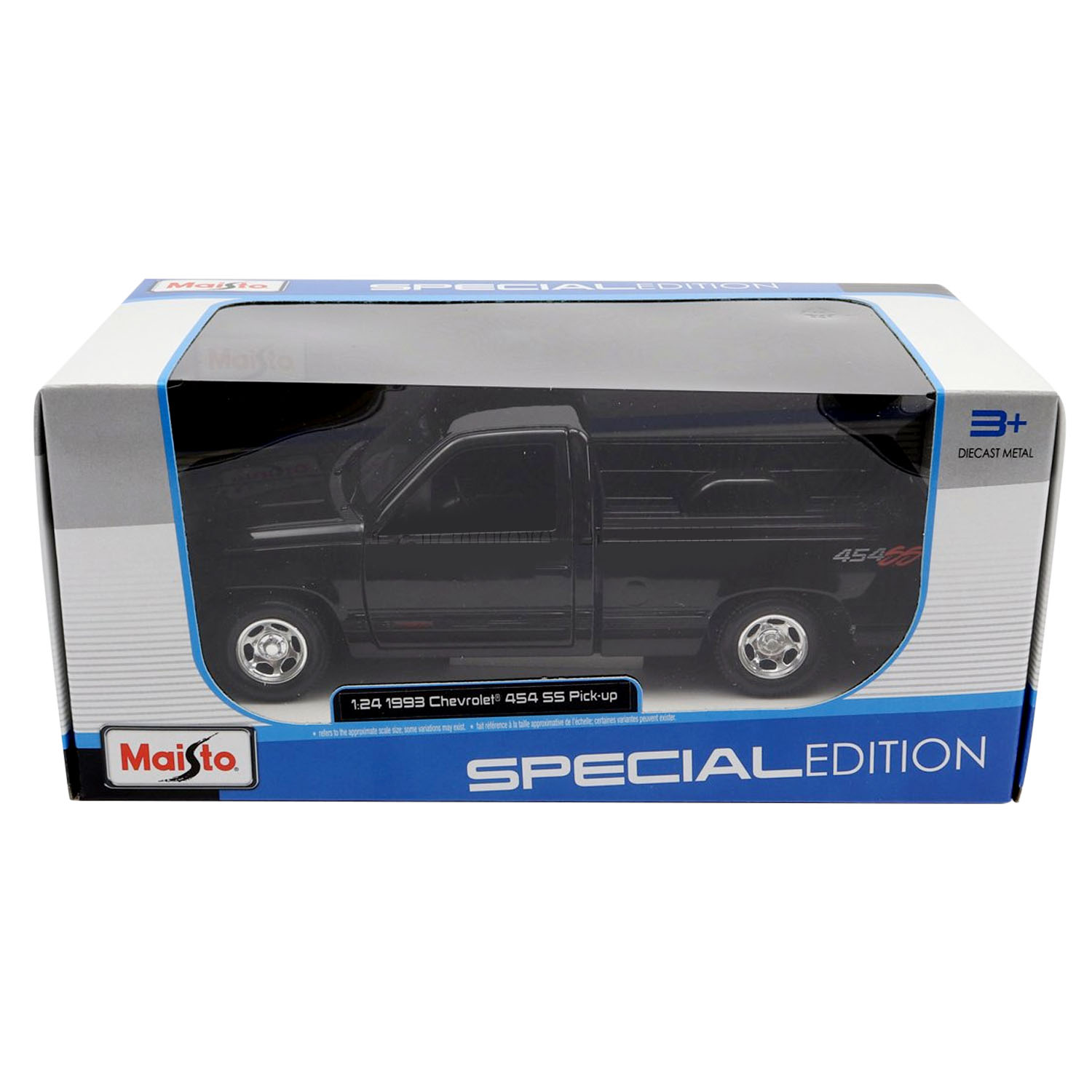 Maisto 1993 Chevrolet 454 SS Pick-Up Model Araba 1/24 - Siyah