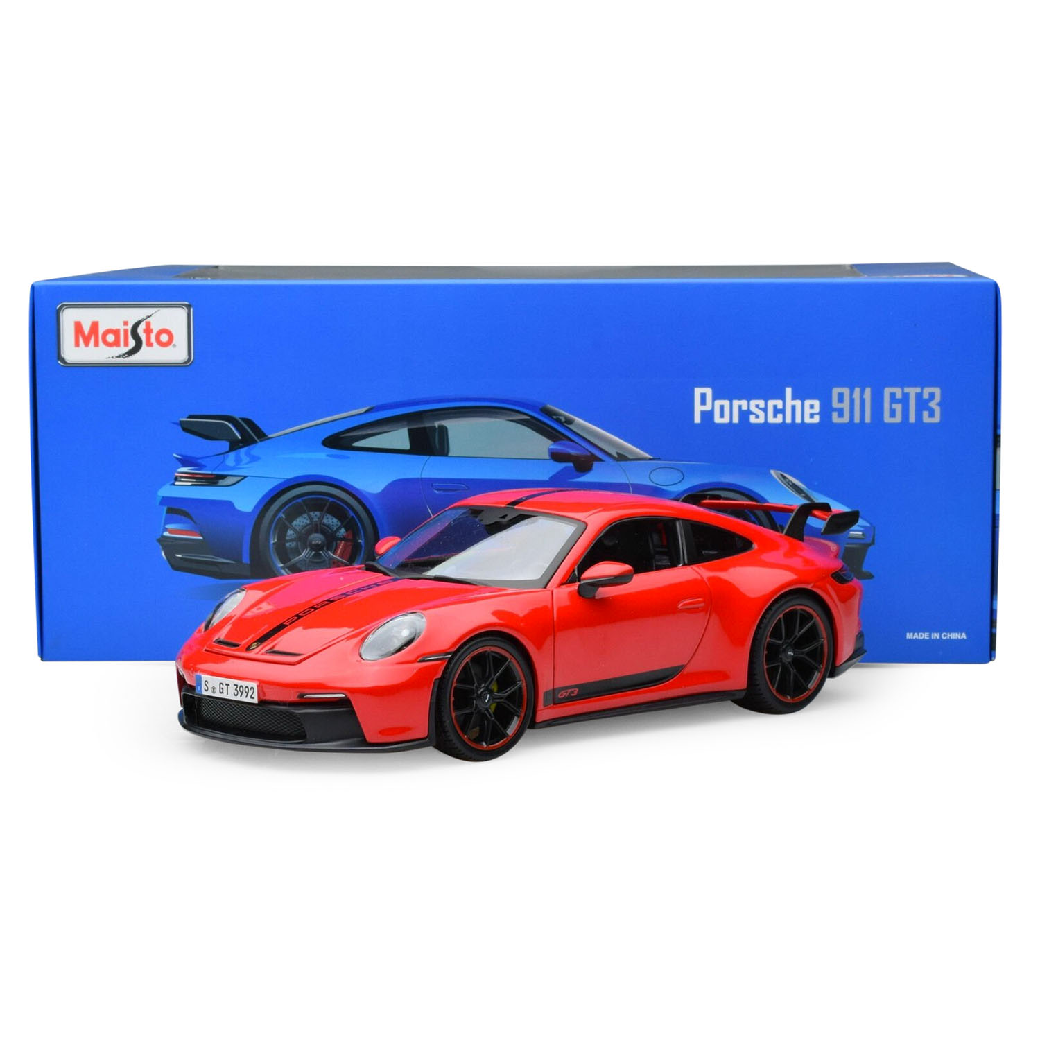 Porsche 911 GT3 Model Araba 1/18 - Kırmızı