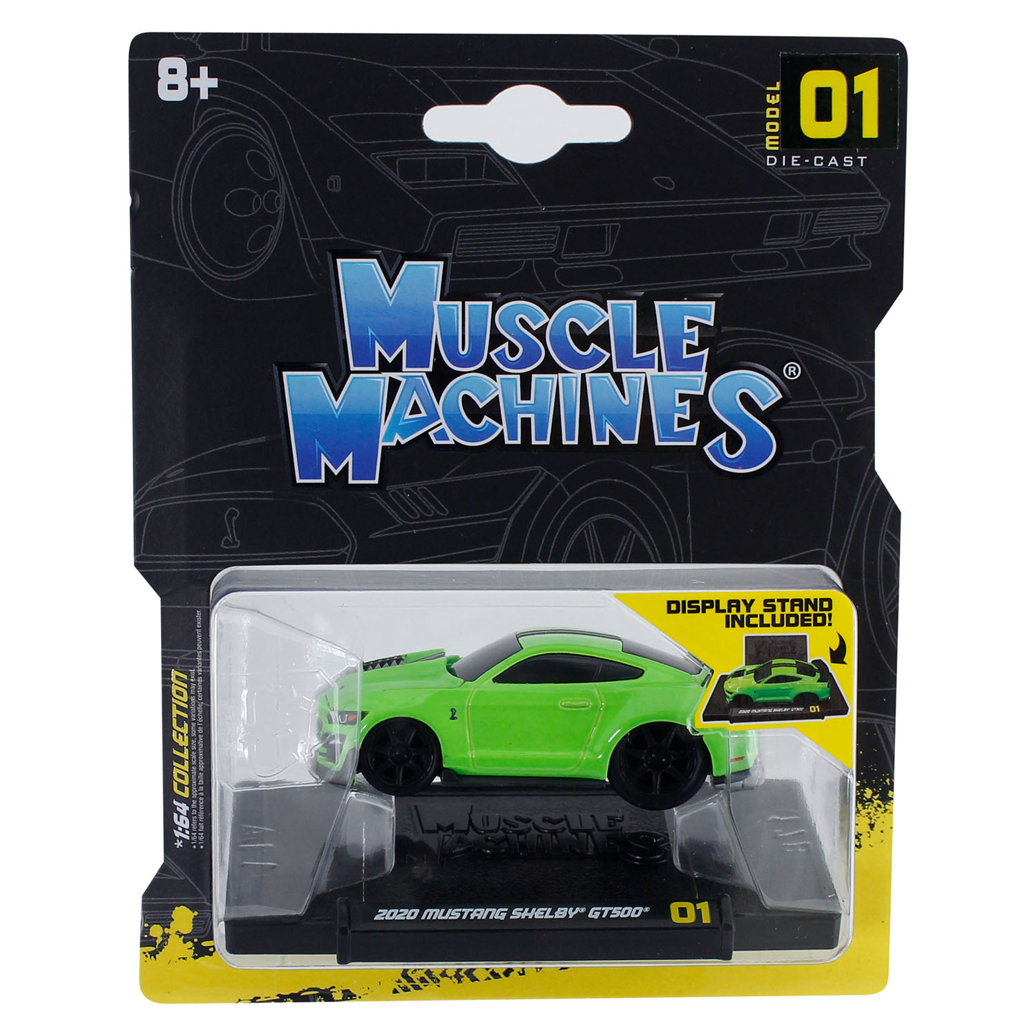 Muscle Machines 01 - 2020 Mustang Shelby GT500 Model Araba 1/64