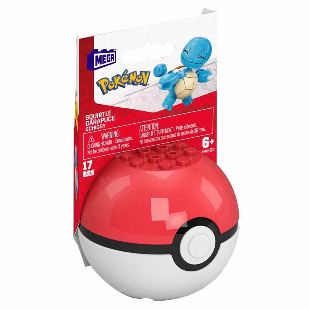 MEGA Pokémon Set Squirtle Palla - Giocattolo Costruibile 16 Pezzi Per Bambini 6+ Anni - 6