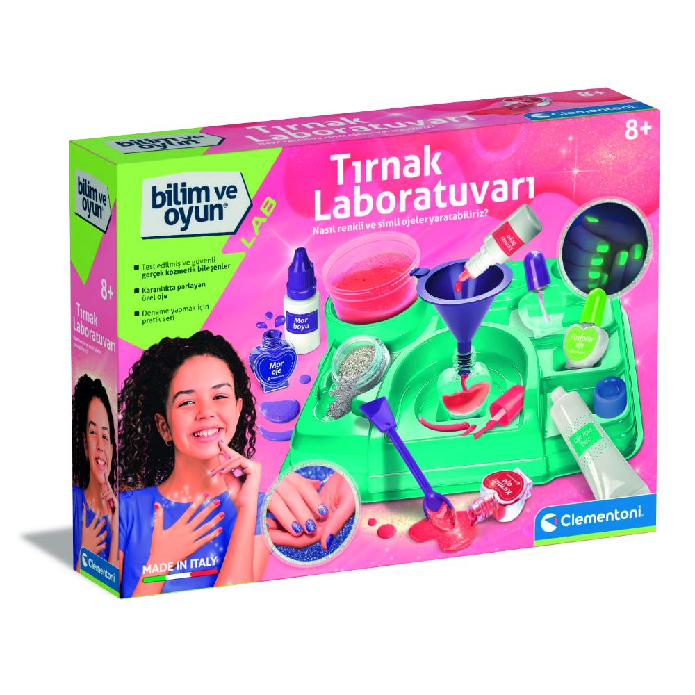 Clementoni - Bilim ve Oyun - Tırnak Laboratuvarı