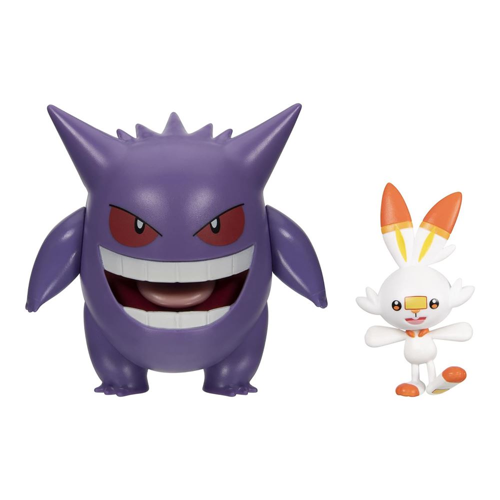 Pokemon Battle 2'li Figür - Gengar & Scorbunny PKW2548