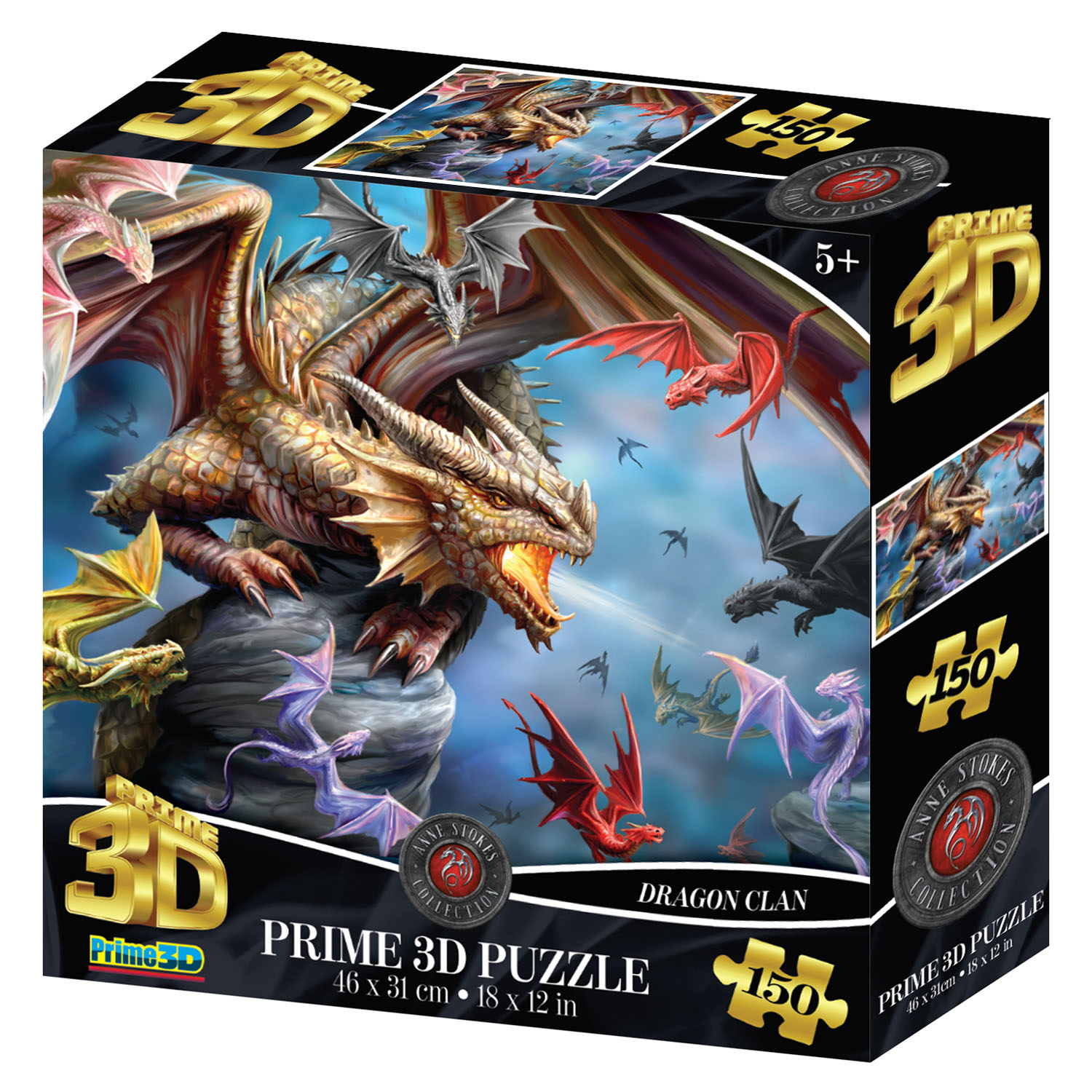 Prime 3D - Dragon Clan 150 Parça Puzzle 10940
