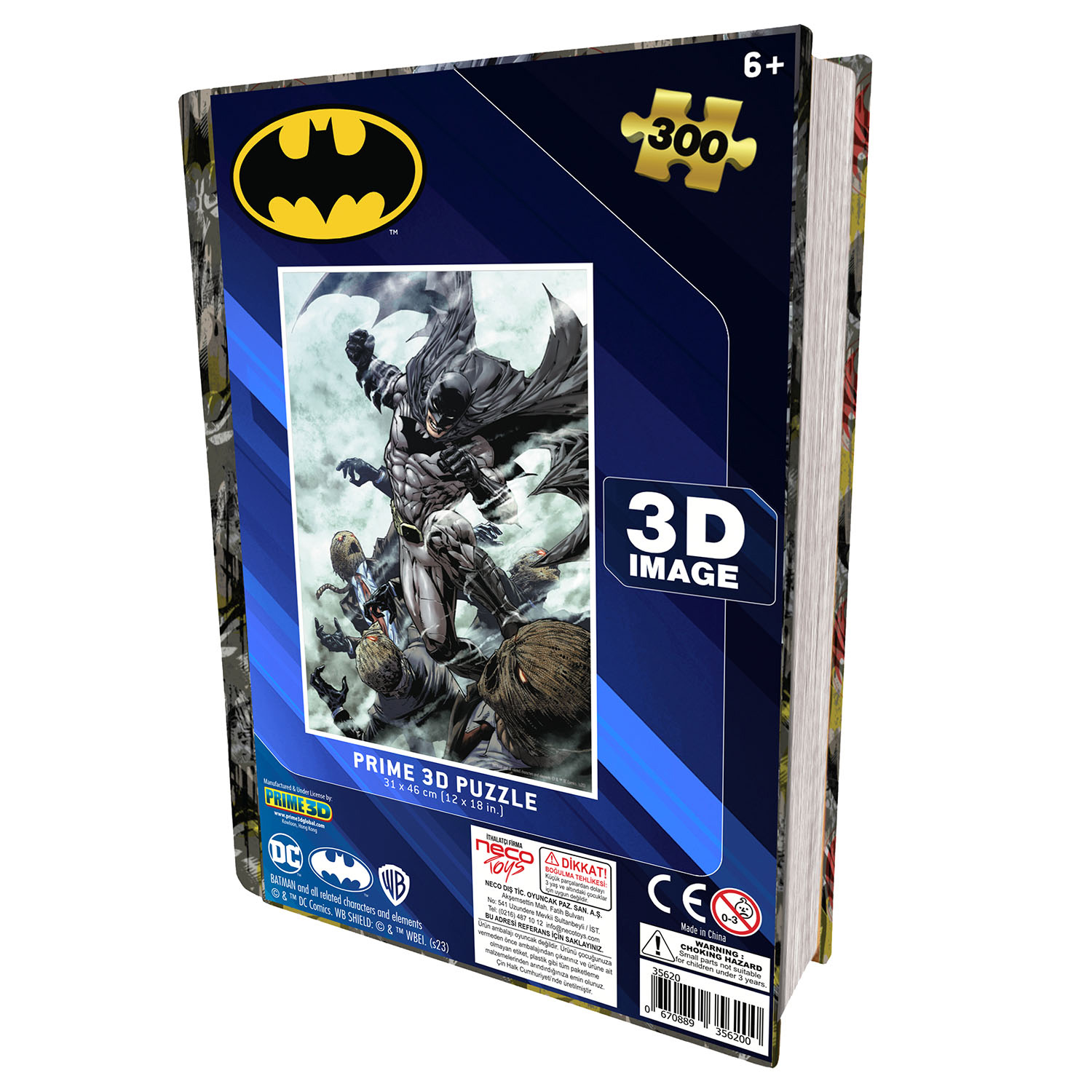Prime 3D - Batman 300 Parça Puzzle 35620 - Metal Kutu