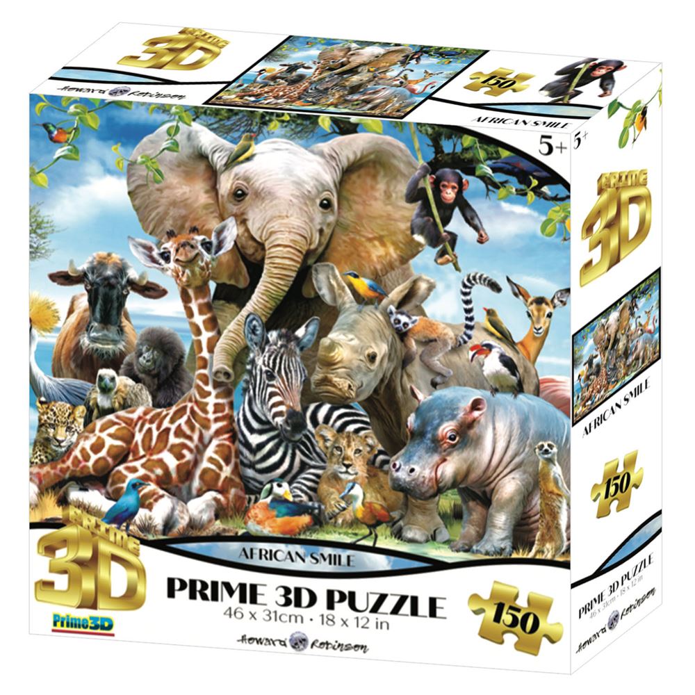 Prime 3D - Afrika Smile 150 Parça Puzzle 10873