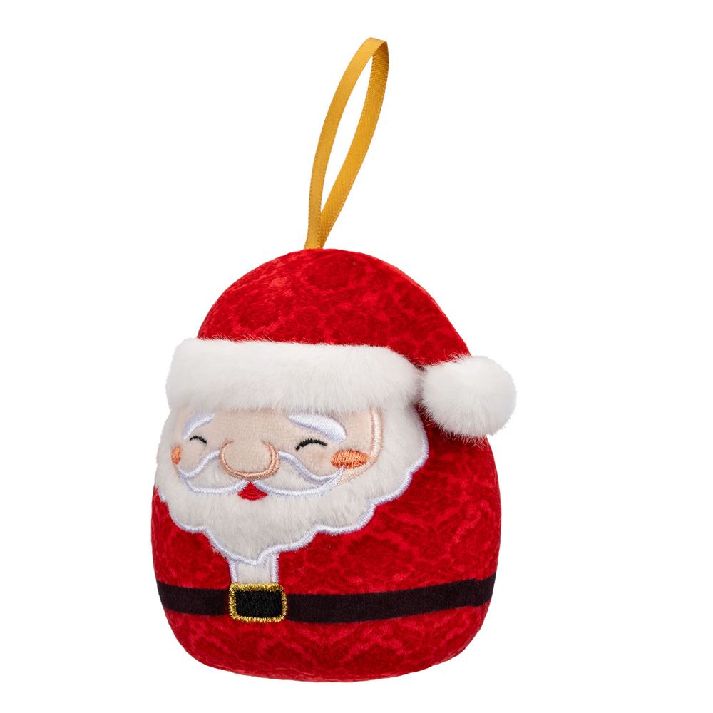 Squishmallows Yılbaşı Süsü - Noel Baba Nick 10 cm