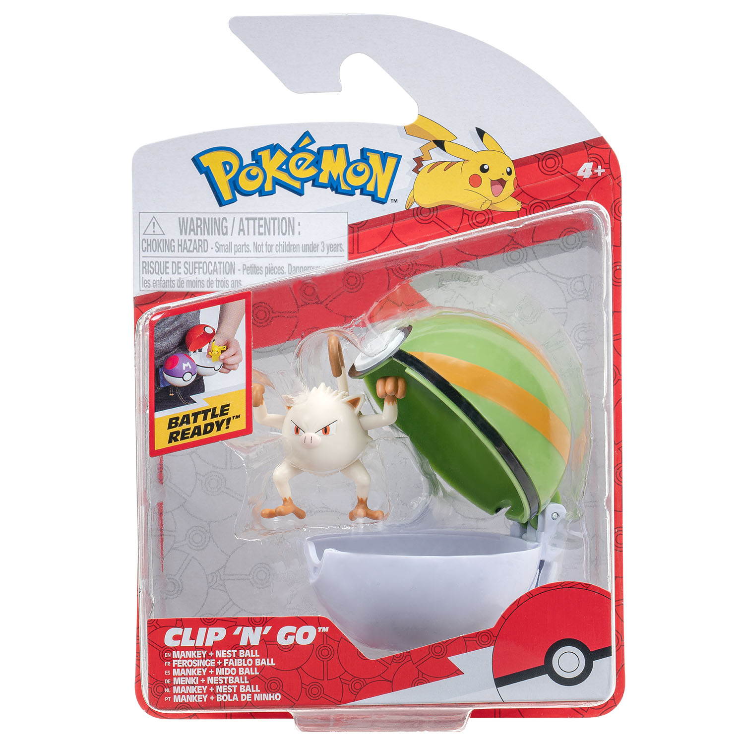 Pokemon Clip 'N' Go PKW3136 - Mankey