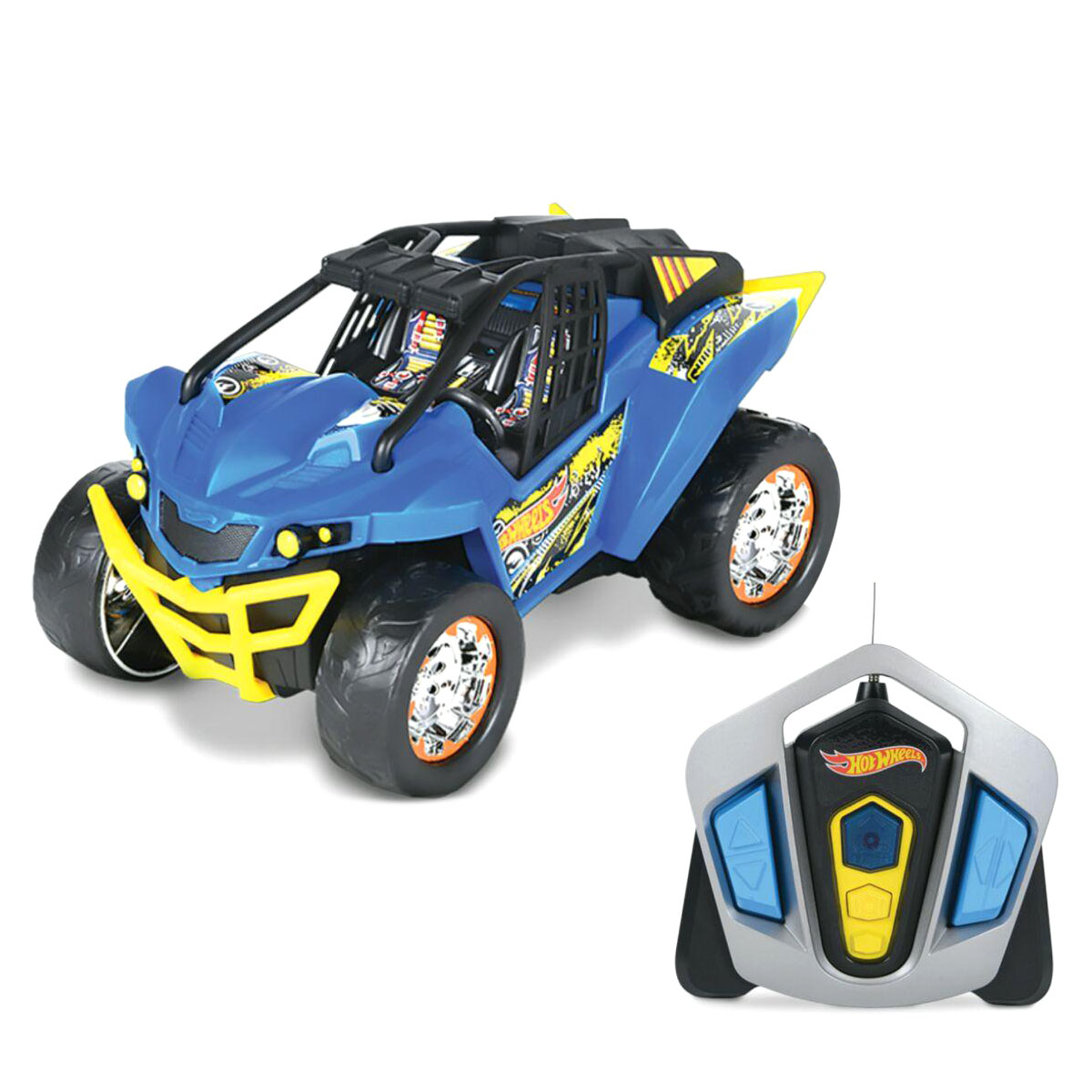 Hot Wheels High Jump Frenzy Kumandalı Araba - Mavi